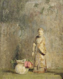 Hovsep Pushman - Still Life with Vessel and Figurine