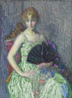 Hovsep T. Pushman - Harmony in Silver and Green