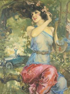 Howard Chandler Christy - Motor Magazine Cover