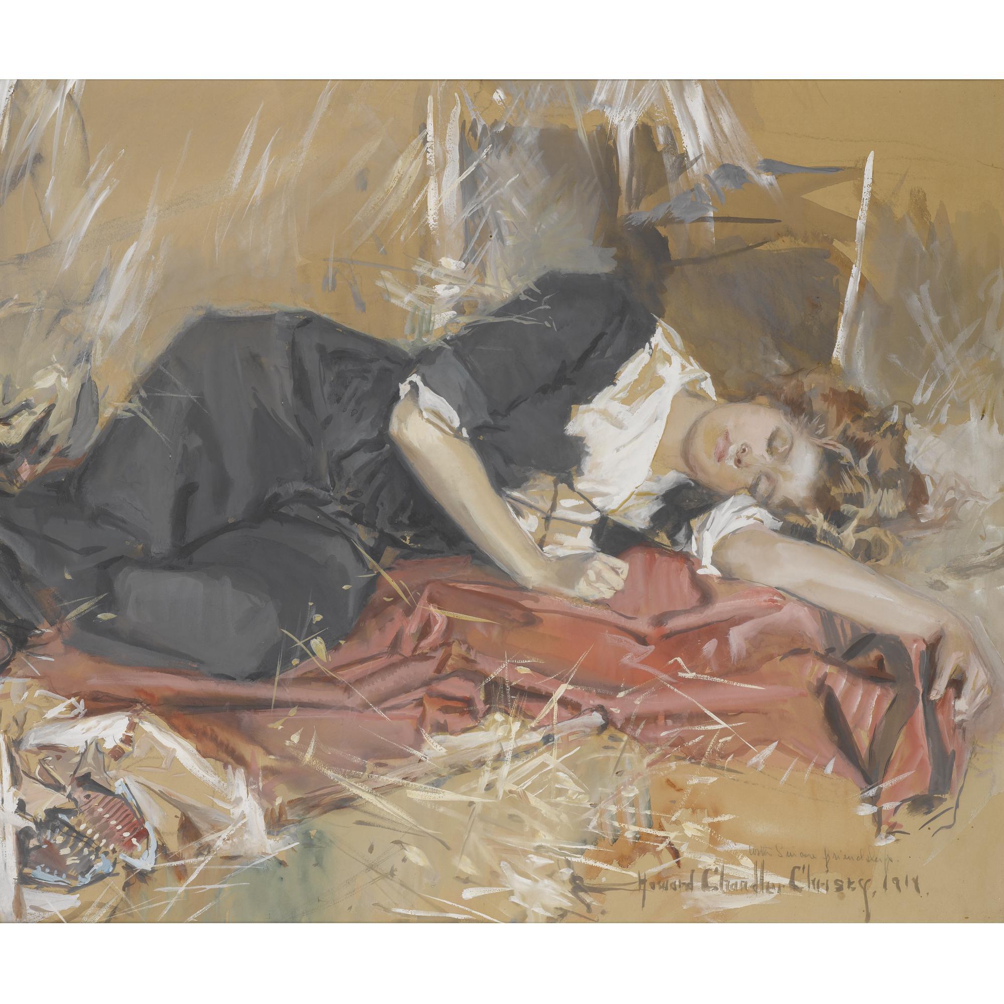 Howard Chandler Christy - Sleeping Woman