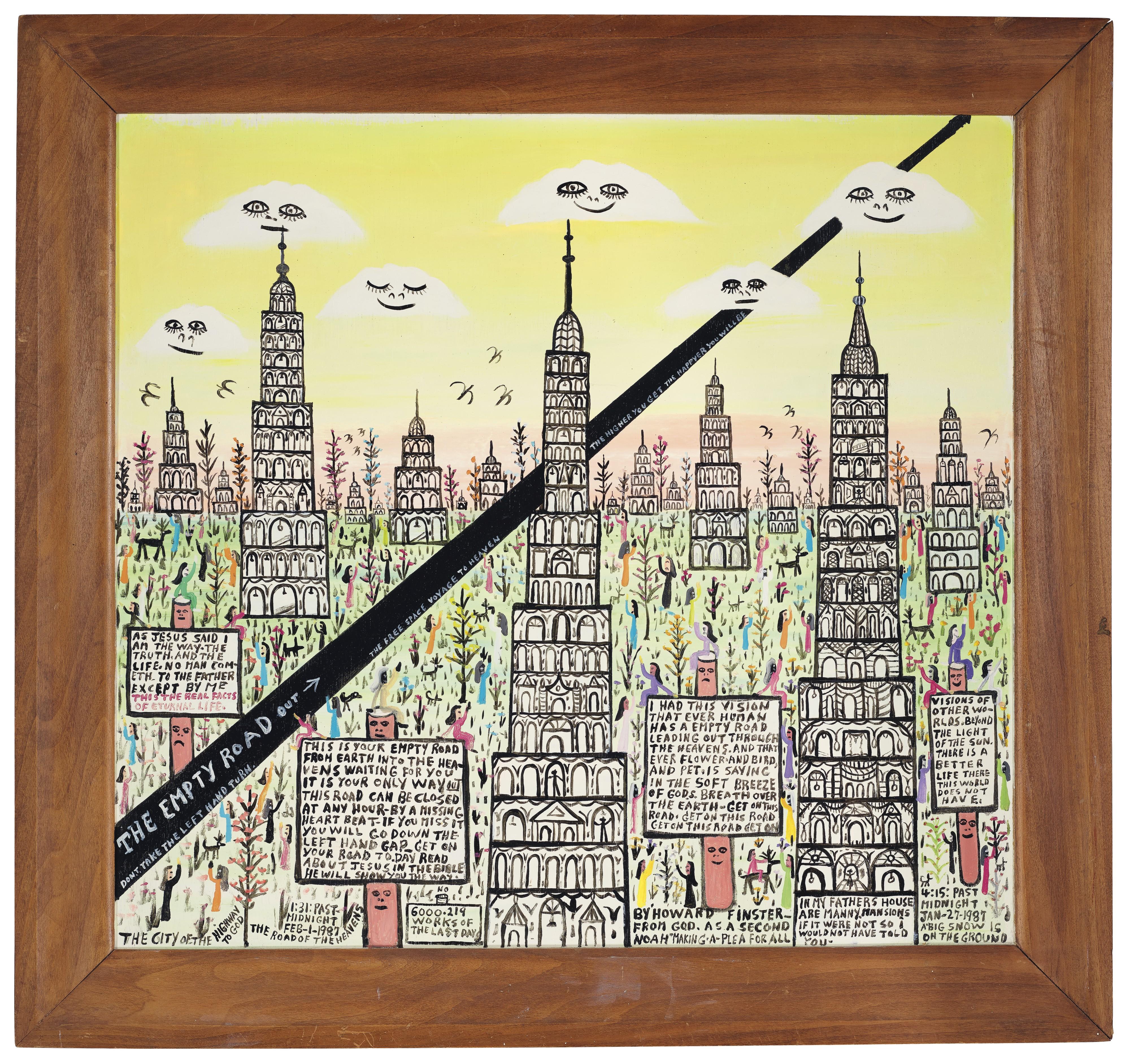 Howard Finster - The Empty Road, #6,219, 1987