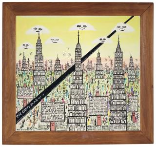 Howard Finster - The Empty Road, #6,219, 1987