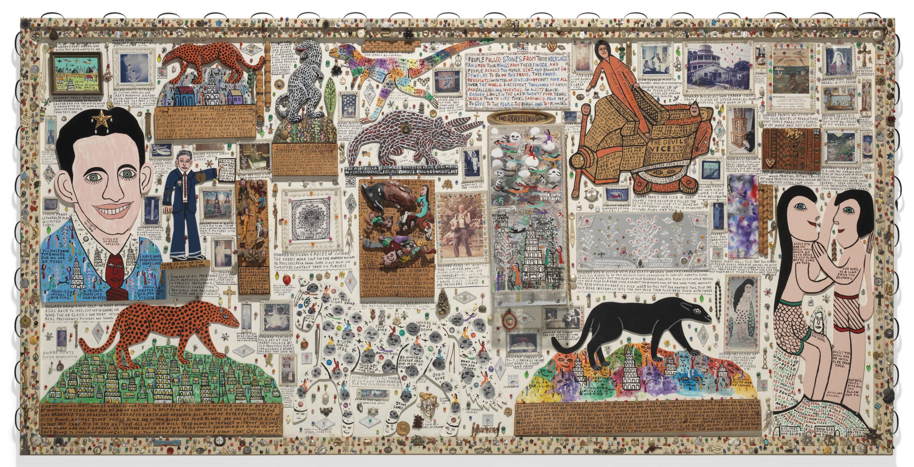 Howard Finster - Traveling Show: Presentation Piece Detailing the Life of Howard Finster, 1988