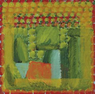 Howard Hodgkin - A Small Henry Moore at the Bottom of the Garden