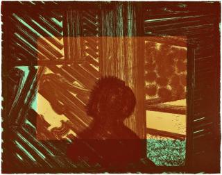 Howard Hodgkin - Artist and Model (in green and yellow)