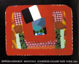 Howard Hodgkin - In a French Restuarant: Exhibition poster, Knoedler Gallery, New York
