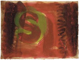 Howard Hodgkin - Listening Ear (Red Listening Ear) (Heenk 74)