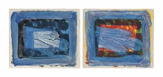 Howard Hodgkin - Two plates, from: Two\'s Company
