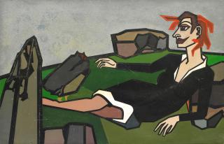 Howard Hodgkin - Untitled (Reclining Woman)