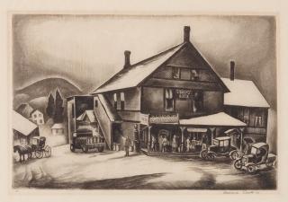 Howard Norton Cook - Country Store; Hill Town; Merry-Go-Round 3