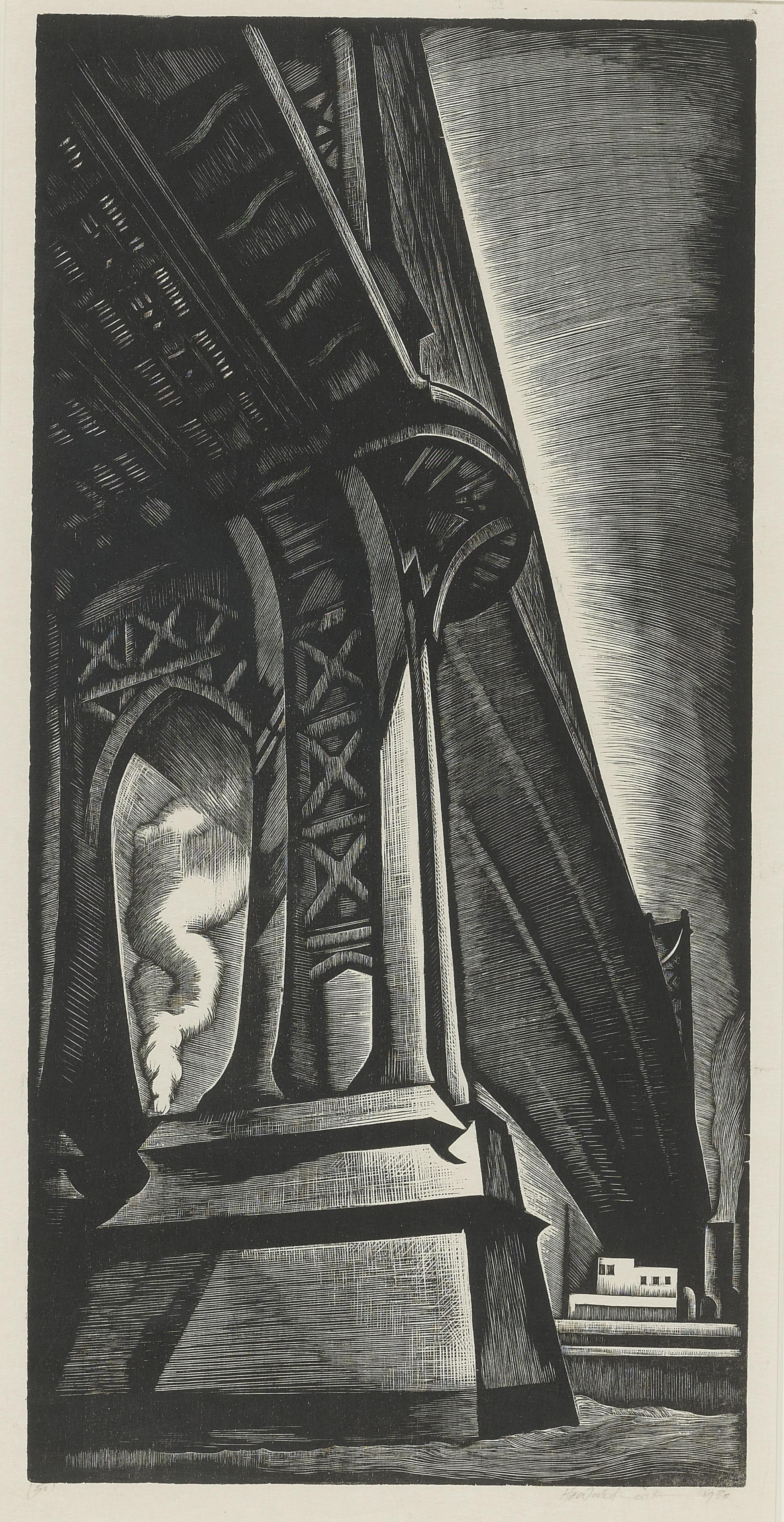 Howard Norton Cook - Manhattan Bridge (D. 134)