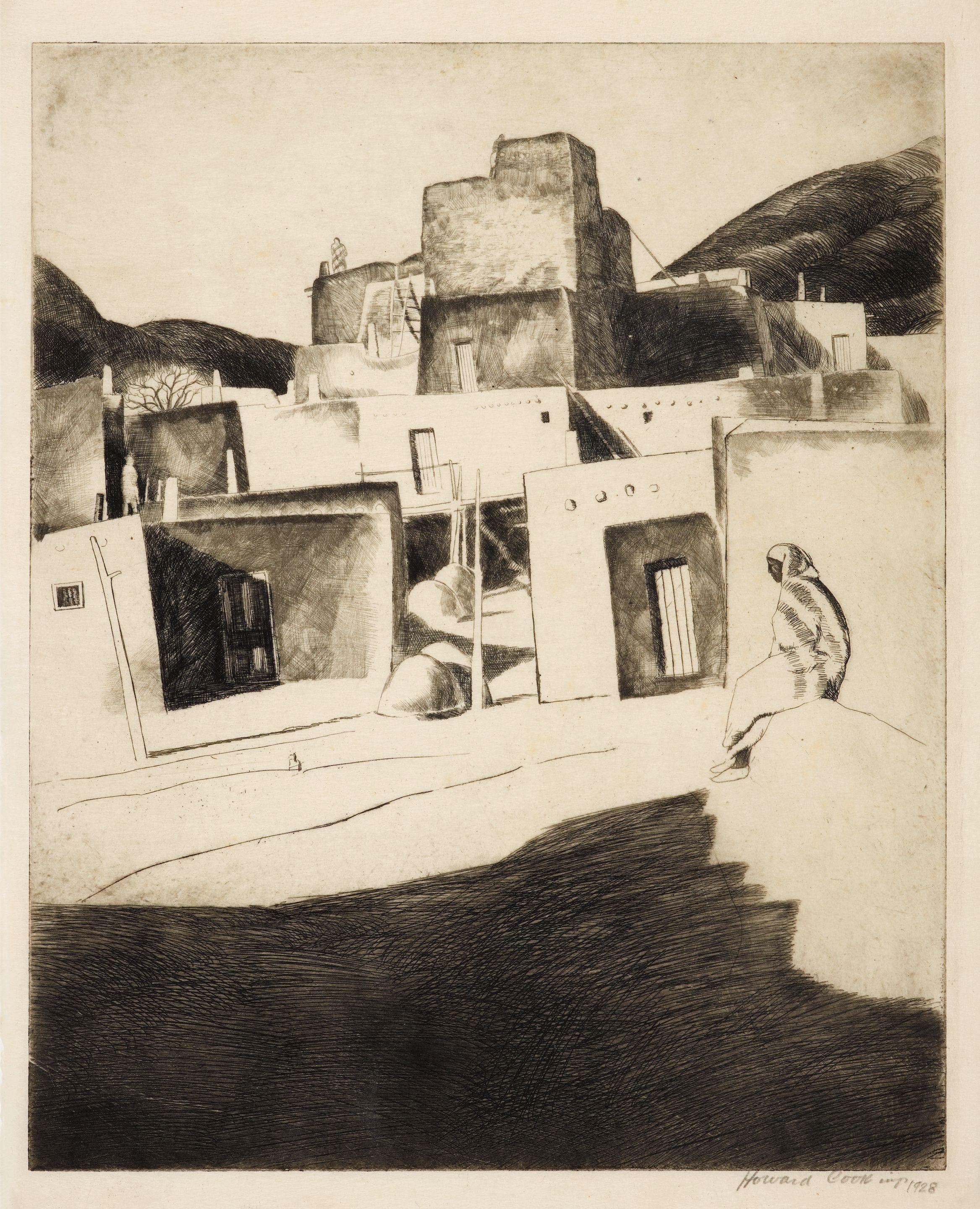 Howard Norton Cook - Taos Pyramids