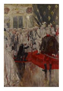 Howard Pyle - At The Same Time He Extended Toward King Louis The Precious Memorial