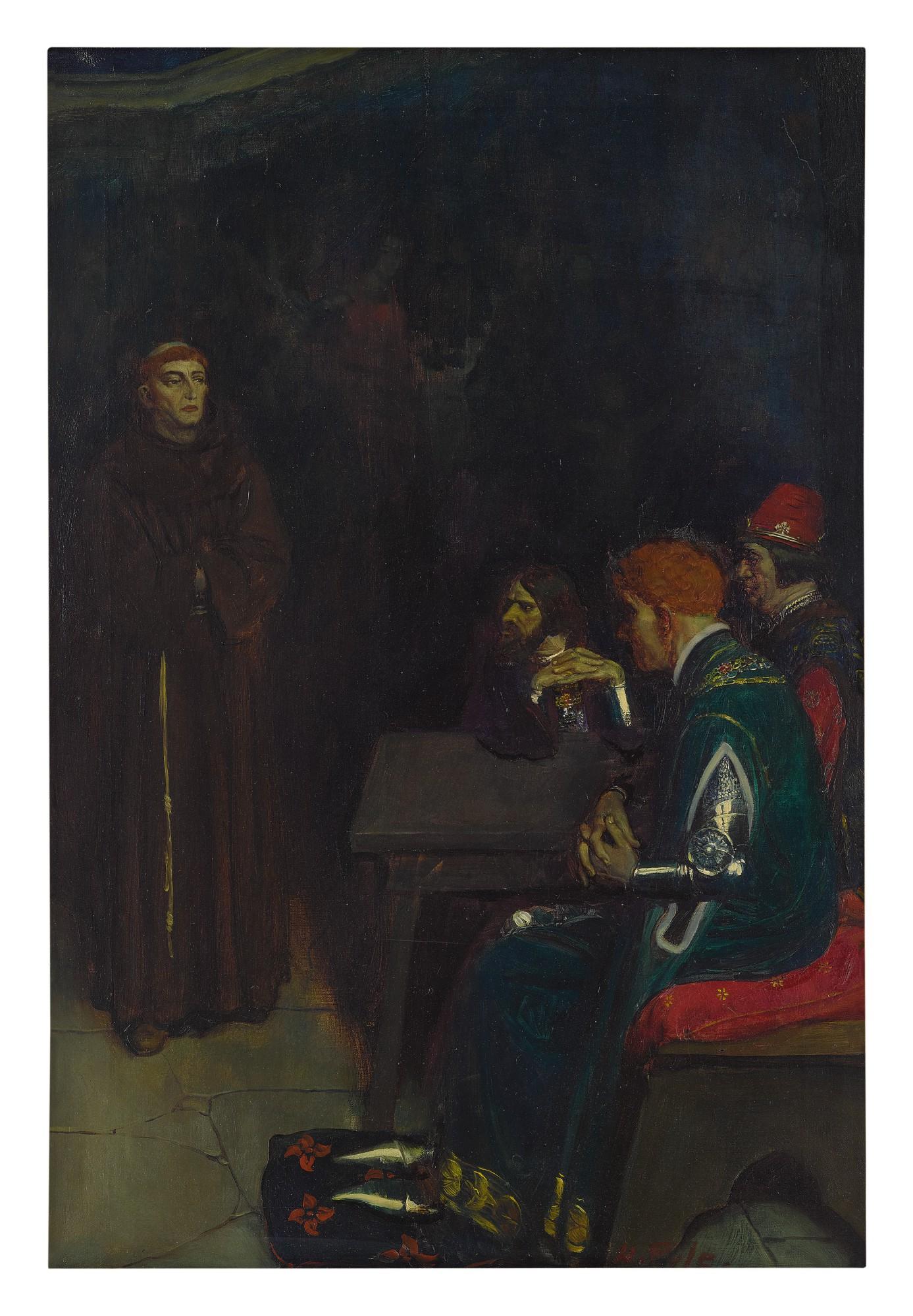 Howard Pyle - The Duke of Gloucester Sends for Edward Maudelain