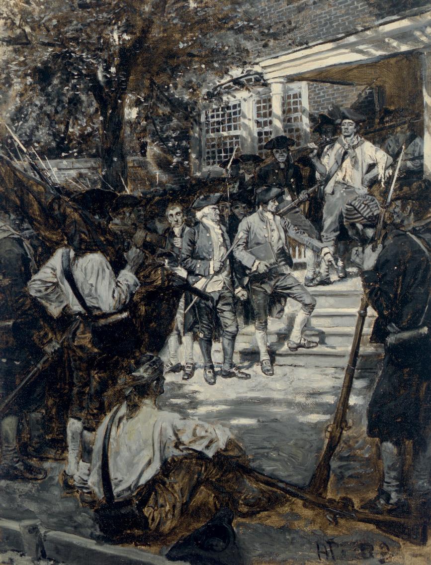 Howard Pyle - The Mob in Shay\'s Rebellion in Possession of a Courthouse