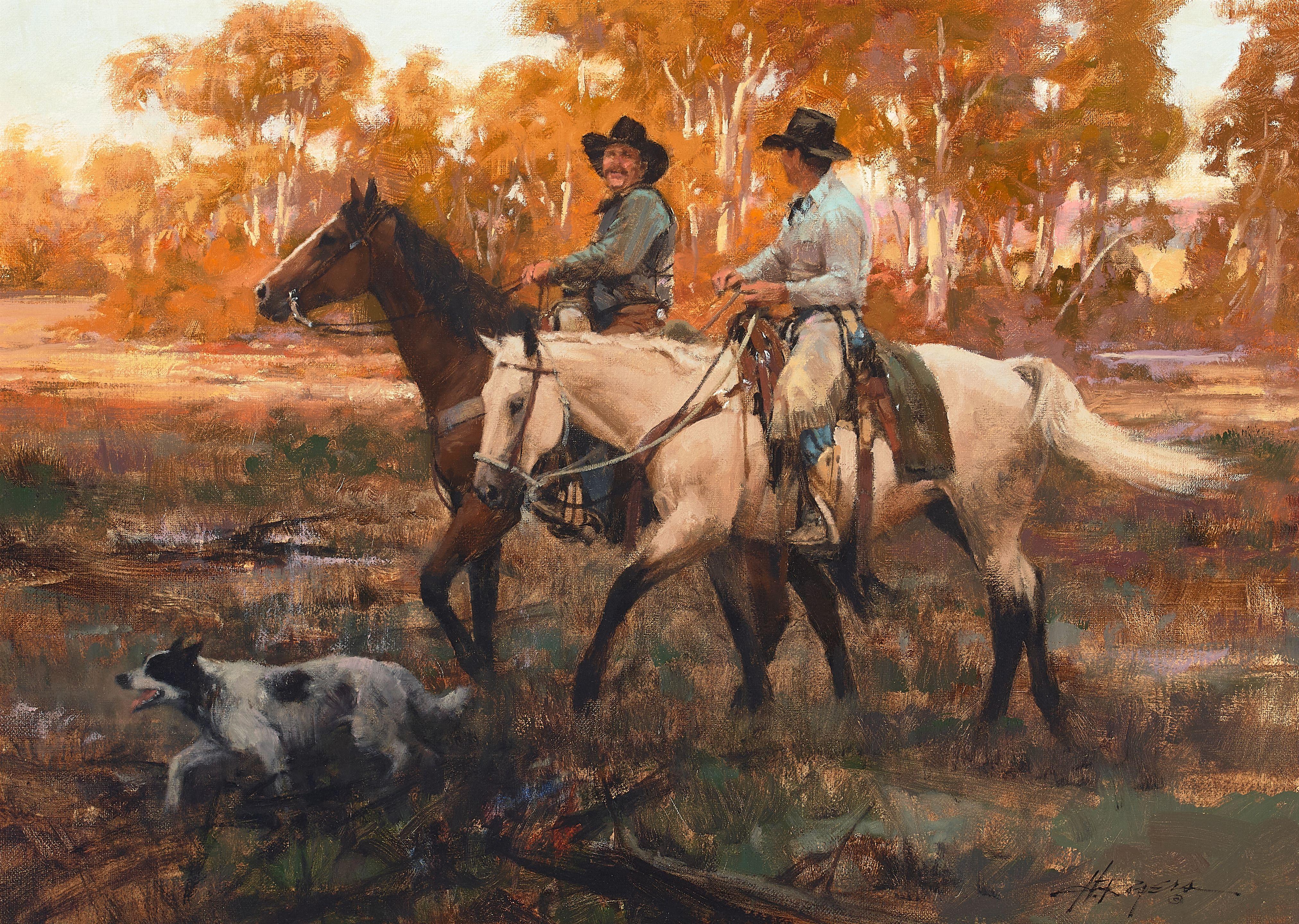 Howard Rogers - Good Company 20 x 28 in. framed 29 x 37 1/2 in.