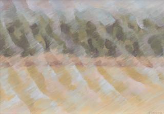 Howard Taylor - Rain Storm across the Paddock, 1976