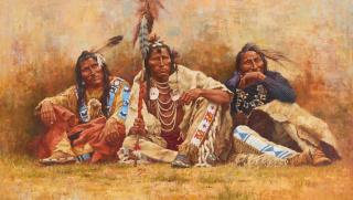 Howard Terpning - Blackfeet Spectators