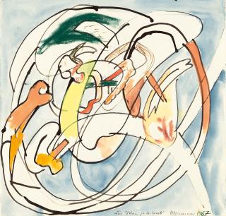 HP Zimmer - 2 Bll.: Ohne Titel – „In der Spirale“.