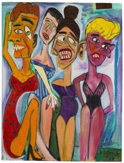 HP Zimmer - 4 Frauen (Badende)