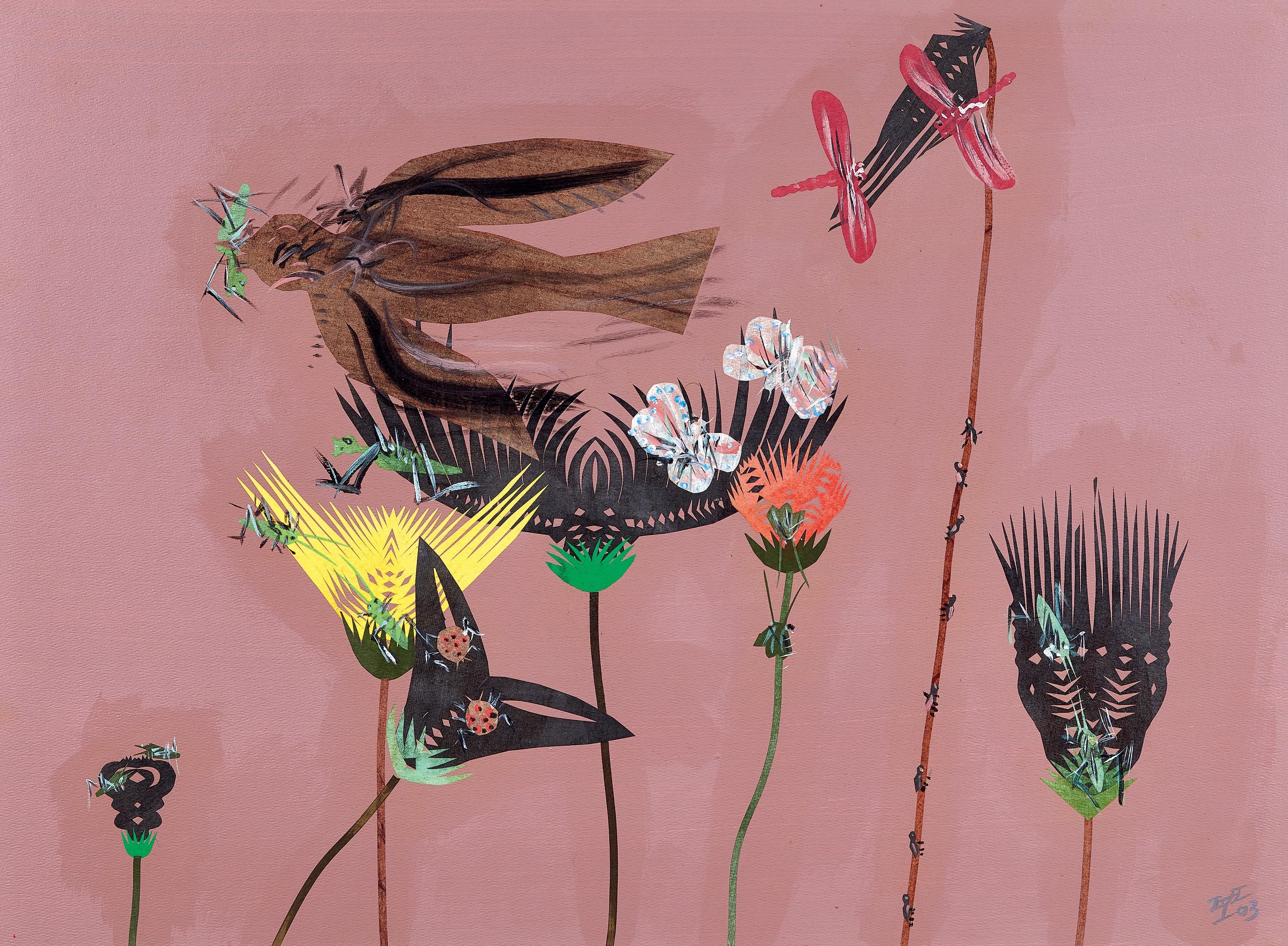 Hsia Yan - A Bird Eating Mantis(Painted In 2003)