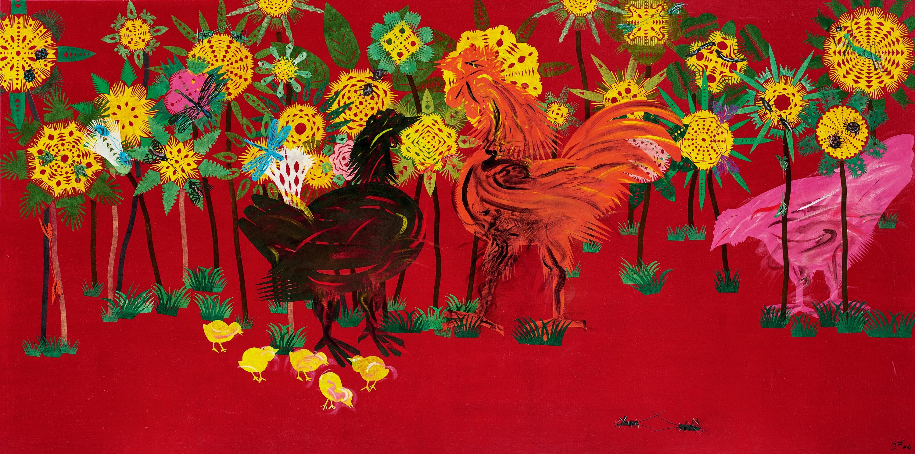 Hsia Yan - Satisfied Family(Painted In 2002)