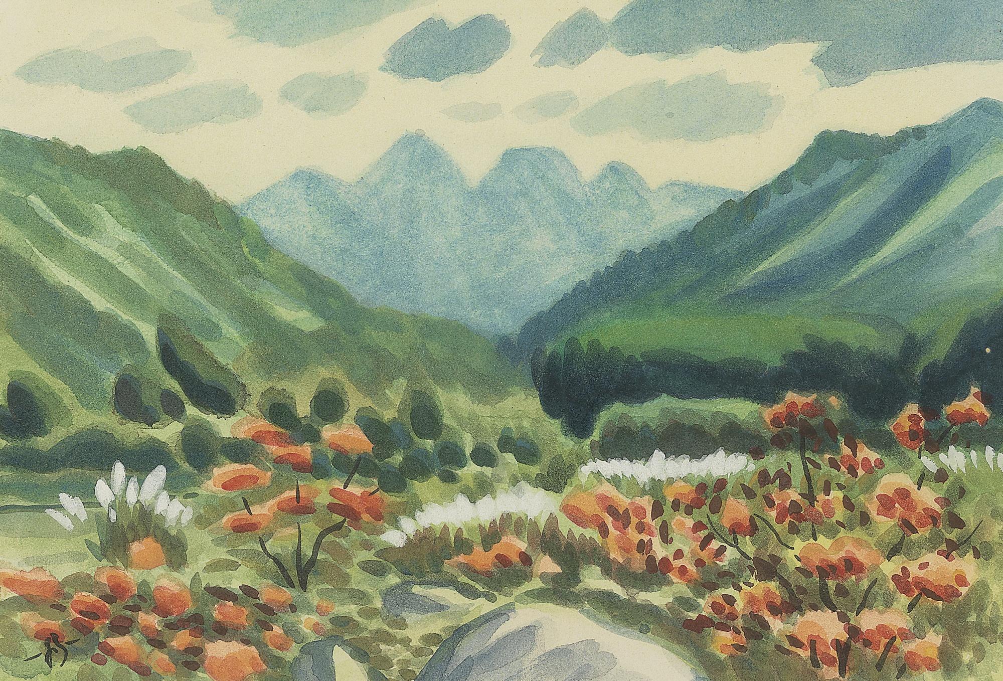 Hsiao Ju-Sung - Red Flowers In Spring