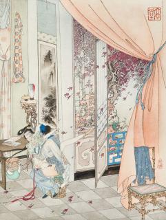 Hu Yefo - Red Leaves Falling