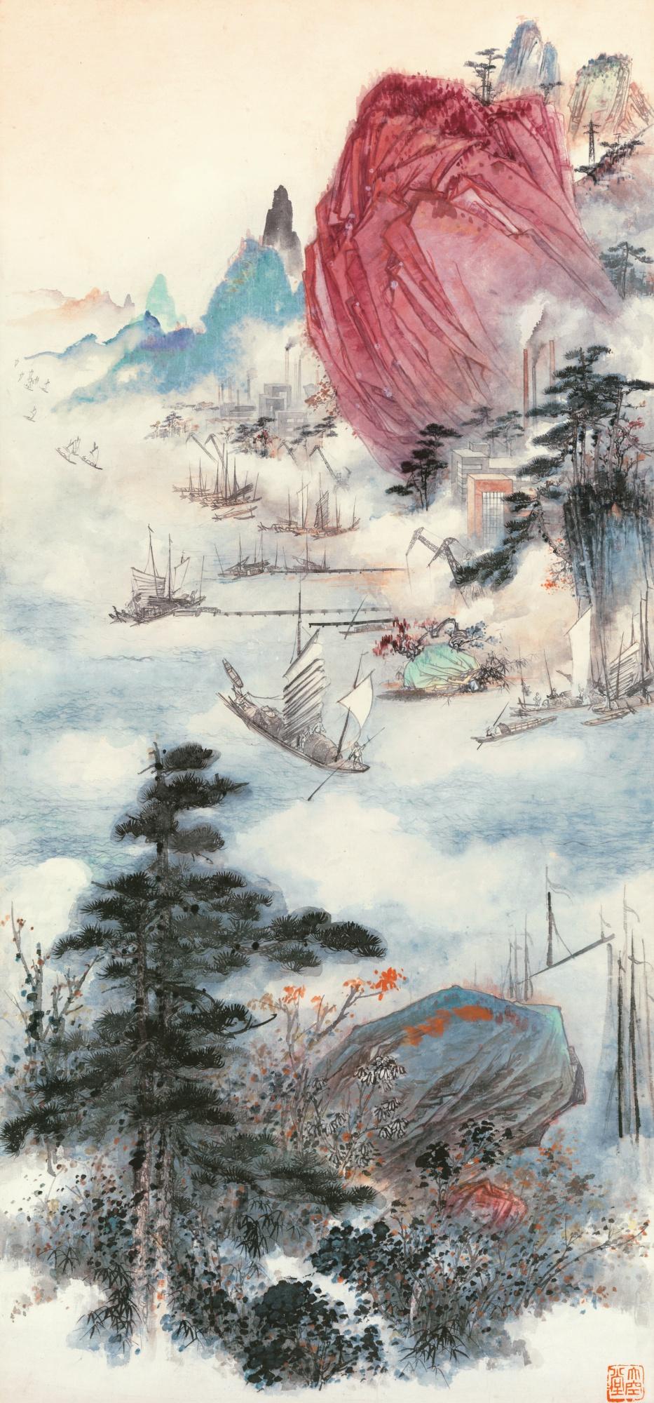 Hu Yefo - Scenery Of New China