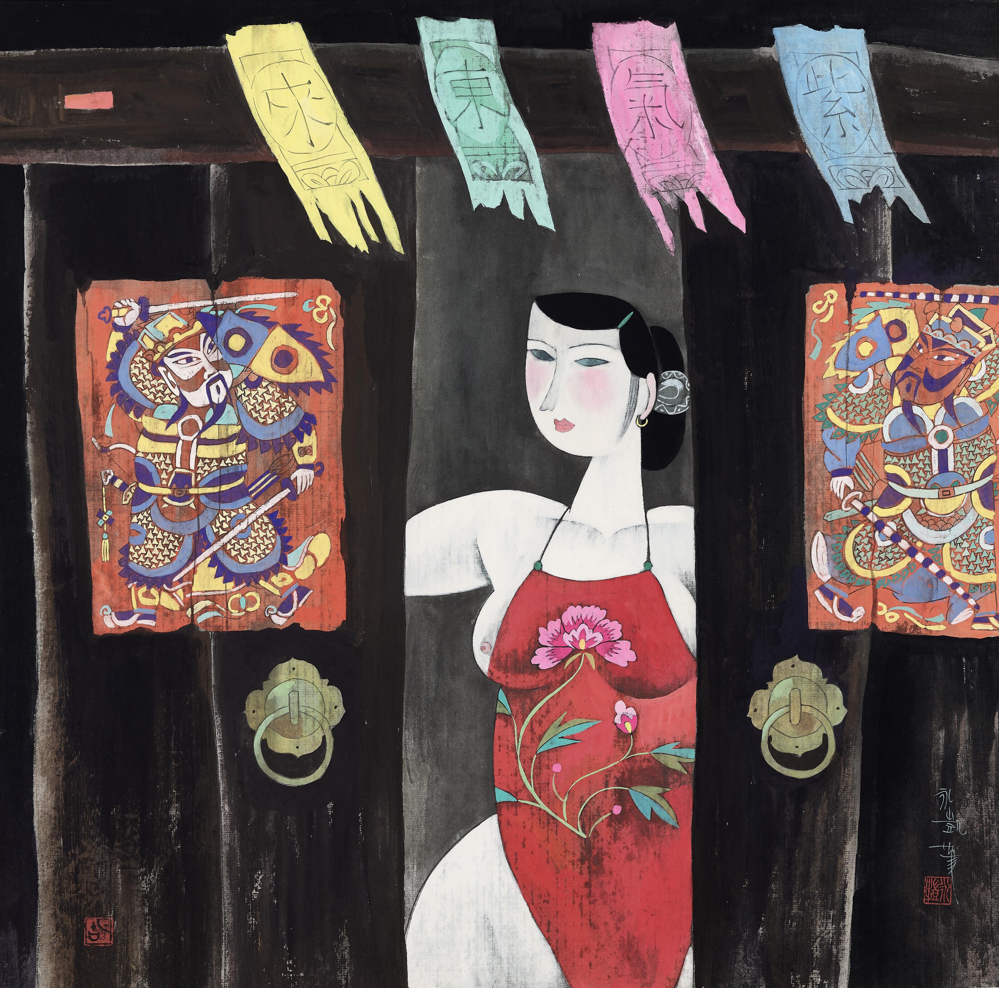 Hu Yongkai - Lady at the Door