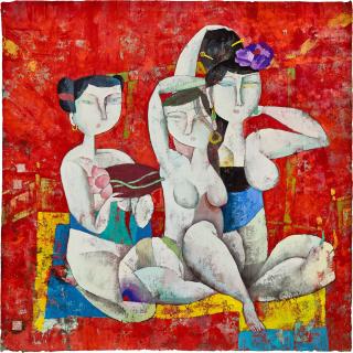 Hu Yongkai - Three nudes