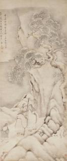 Hua Yan - Monk Returning to a Snowy Mountain Temple, 1727