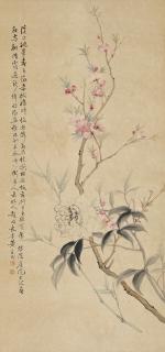 Huang Baowu - Peach Blossoms and Peony