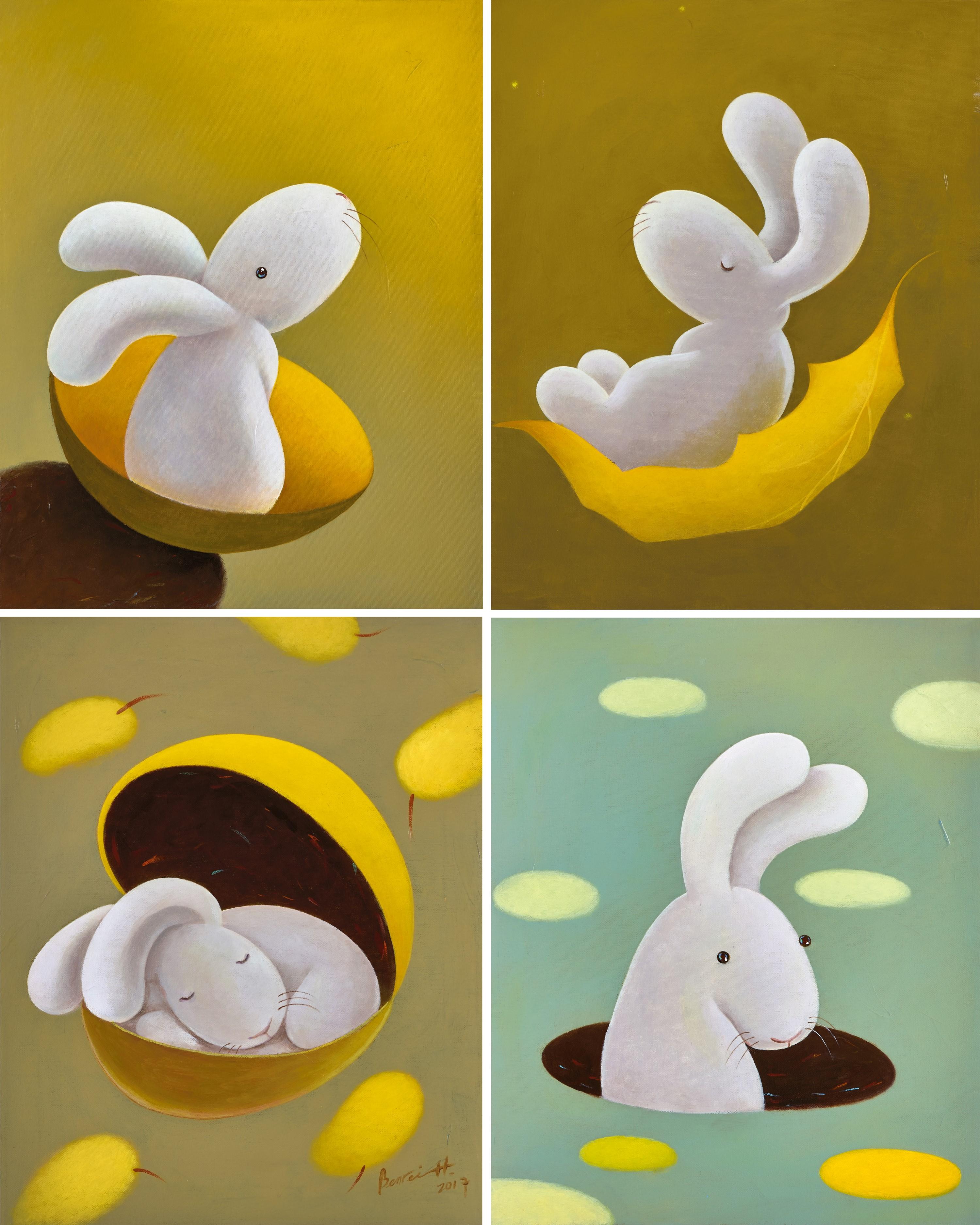 Huang Benrei - Moon Variation (Quadruplet)(Painted in 2017-2018)