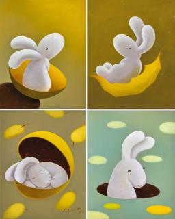 Huang Benrei - Moon Variation (Quadruplet)(Painted in 2017-2018)