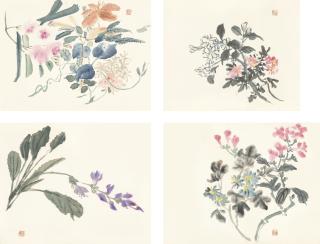 Huang Binhong - Flowers