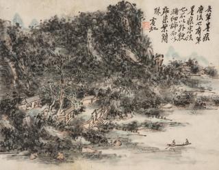 Huang Binhong - Landscape after Old Masters