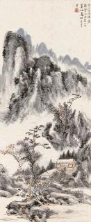 Huang Binhong - Landscape of Mount Qiyun