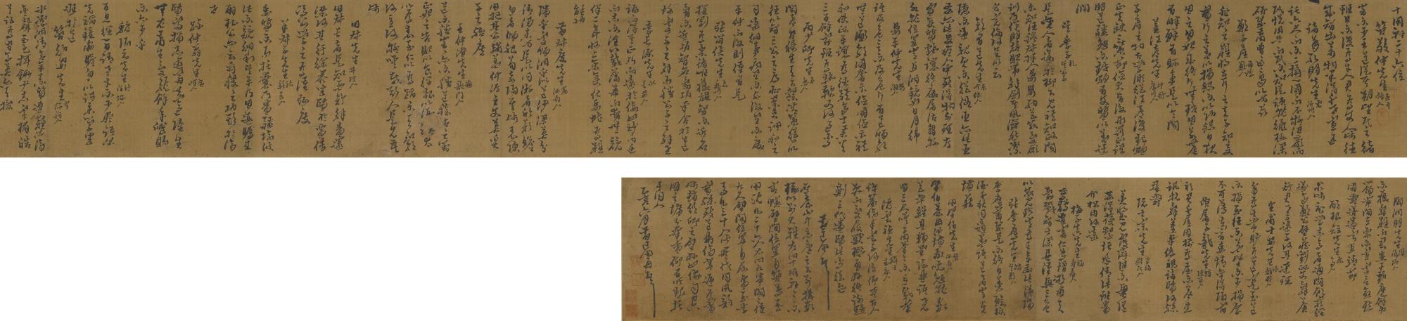 Huang Daozhou - Essay In Cursive Script