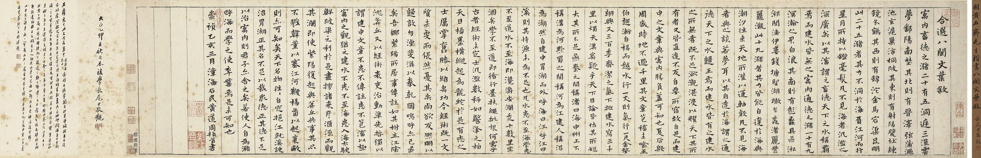 Huang Daozhou - Small-Character Calligraphy In Standard Script