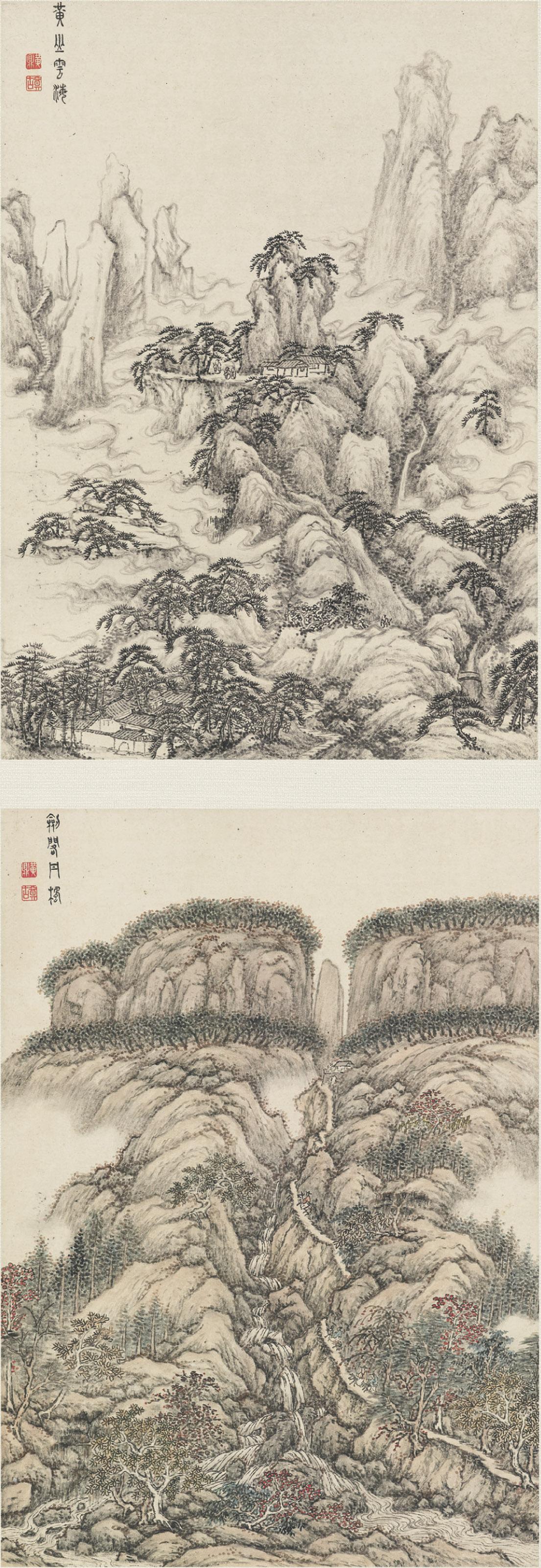 Huang Ding - Landscapes in Ancient Style