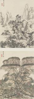 Huang Ding - Landscapes in Ancient Style