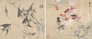 Huang Dufeng - Goldfishes / Angelfishes