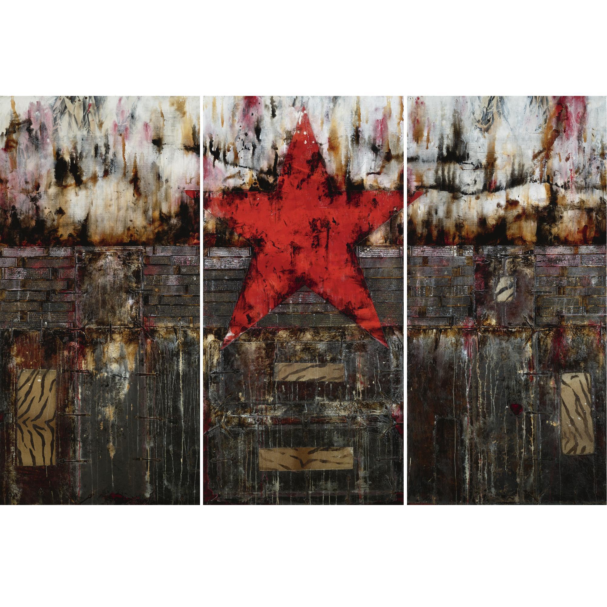 Huang Gang - Red Star (Triptych)