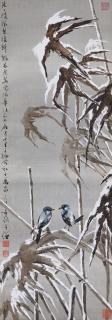 Huang Huanwu - Birds On A Snowy Night