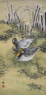 Huang Huanwu - Ducks In The Winter Pond