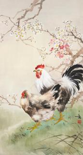 Huang Huanwu - Rooster and hen