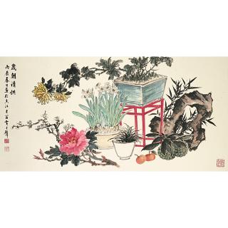 Huang Junbi - Spring Festival Offerings