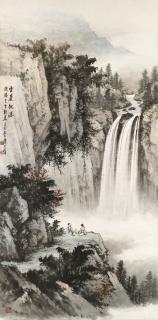 Huang Junbi - Viewing the Waterfall