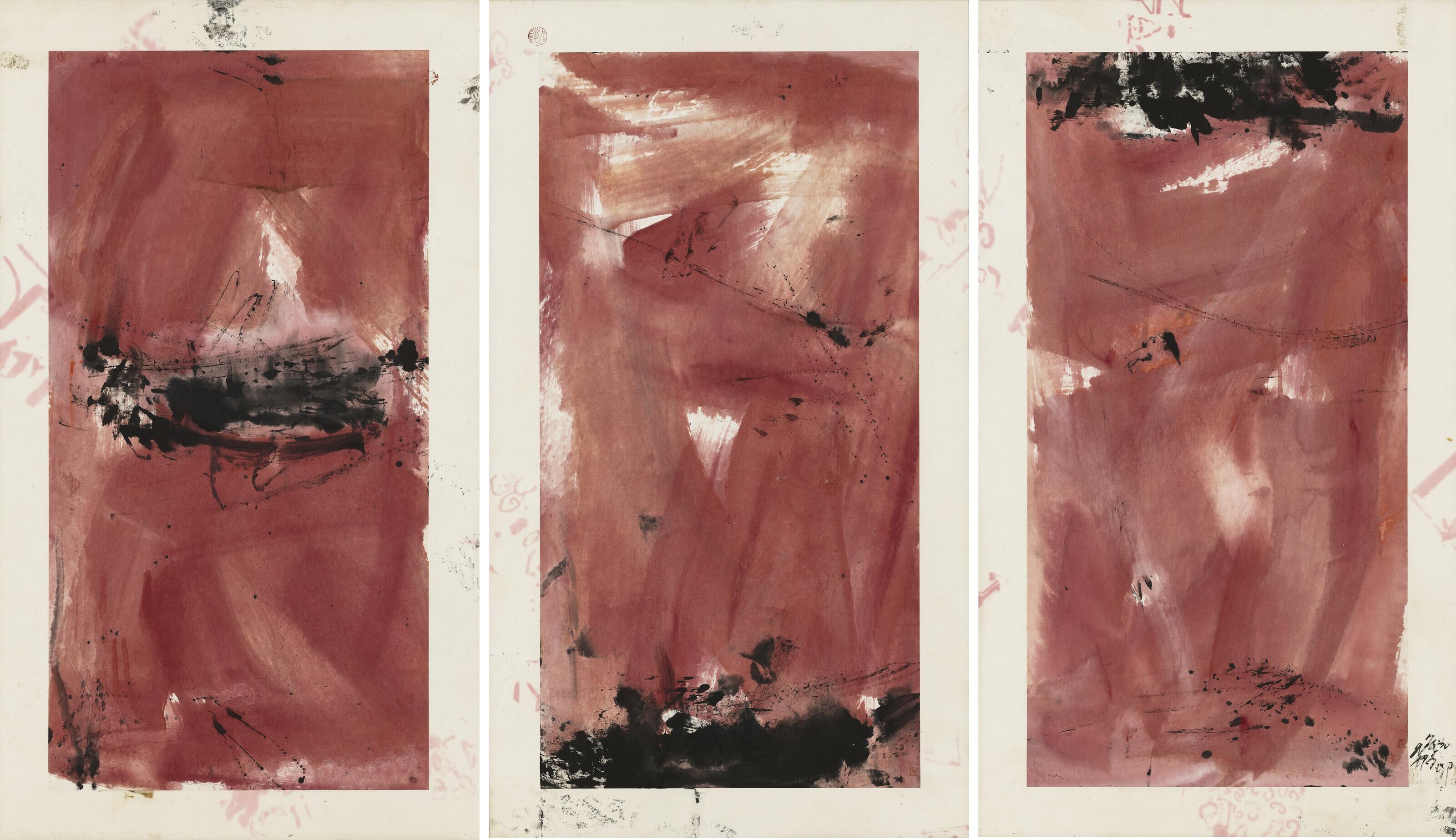 Huang Rui - Untitled - triptych